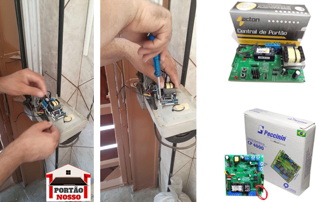 troca placa motor portao